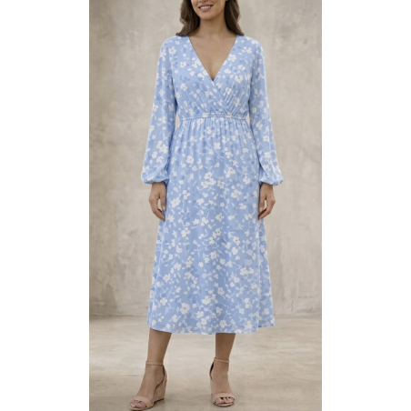 Verona Dress--Blue