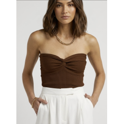Top Strapless Canalé Sweetheart