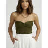 Strapless Sweetheart Ribbed Top