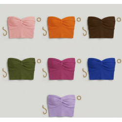 Top Strapless Canalé Sweetheart