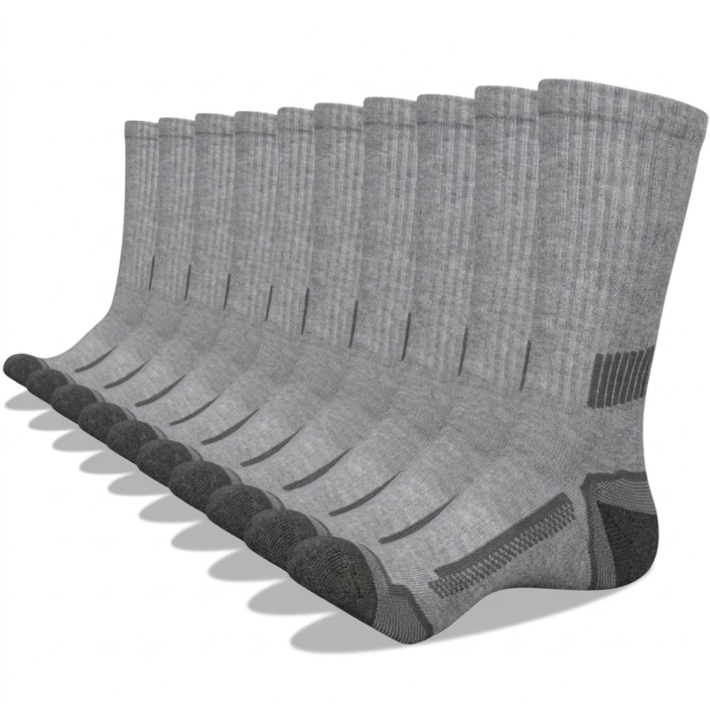 Premium Total Comfort Crew Socks_Grey