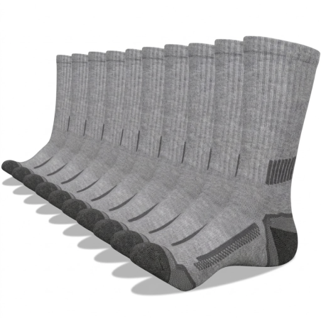 Premium Total Comfort Crew Socks_Grey