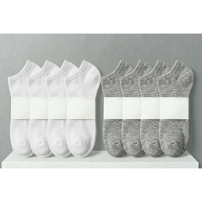 Calcetines Blancos y grises|10 pares