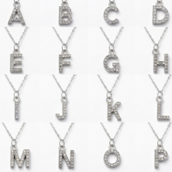 Sparkly Initial Necklace|A-Z