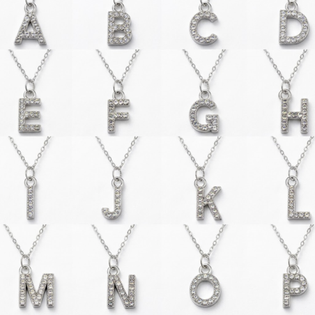 Collar Inicial Brillante|A-Z