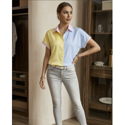 Blusa Pastel Y2K, Camisa de Chifón, Vintage