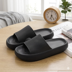 Cloud Slippers--Black