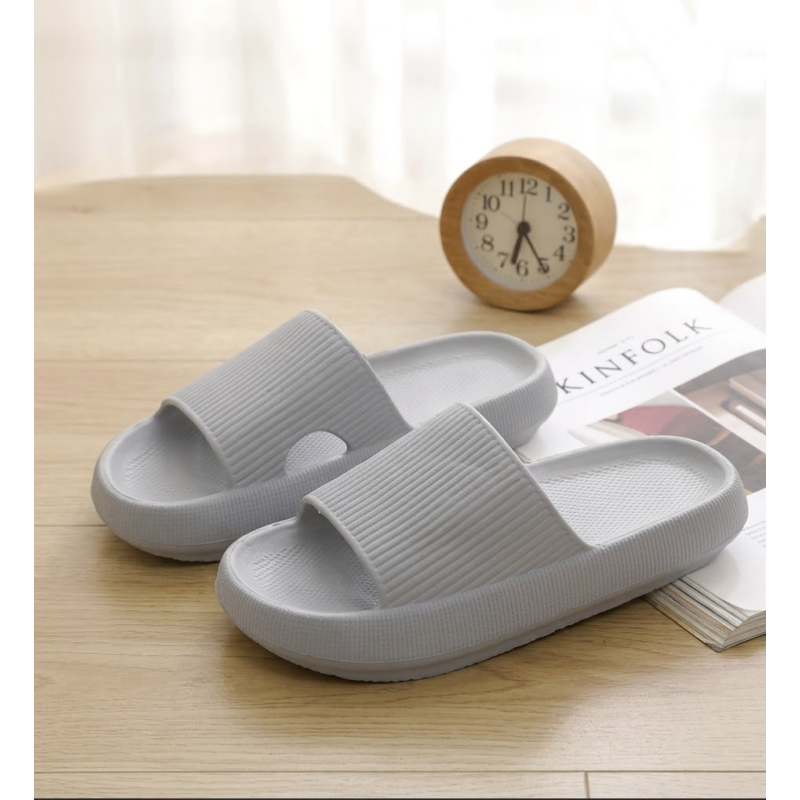 Cloud Slippers--Grey