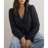 Ibiza Lace Blouse--Marine Blue