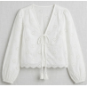 Ibiza Lace Blouse--White